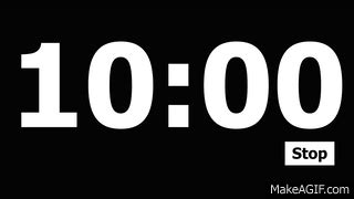countdown to 10 am.
